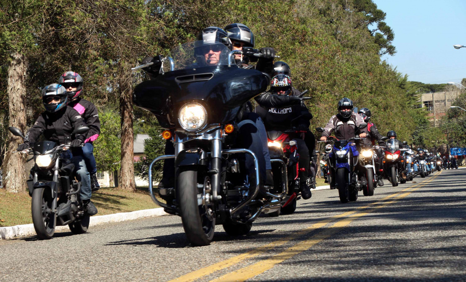 São José dos Pinhais, 17 de agosto de 2019. Passeio Motociclisto da PMPR.