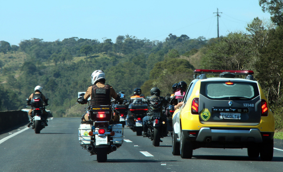 São José dos Pinhais, 17 de agosto de 2019. Passeio Motociclisto da PMPR.