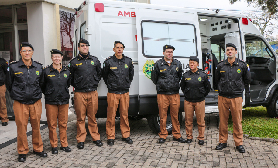 Curitiba, 20 de agosto de 2019.  Entrega de Ambulancia HPM.