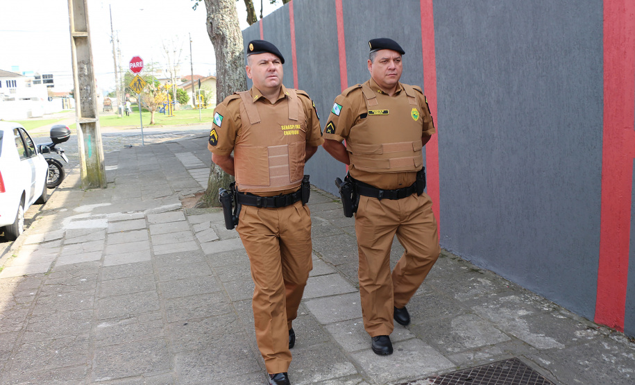 São Jose dos Pinhais, 11 de Setembro de 2019. Escola Segura. Foto: Cb Garcia e Sd Roberto policiais voluntarios Escola Segura.