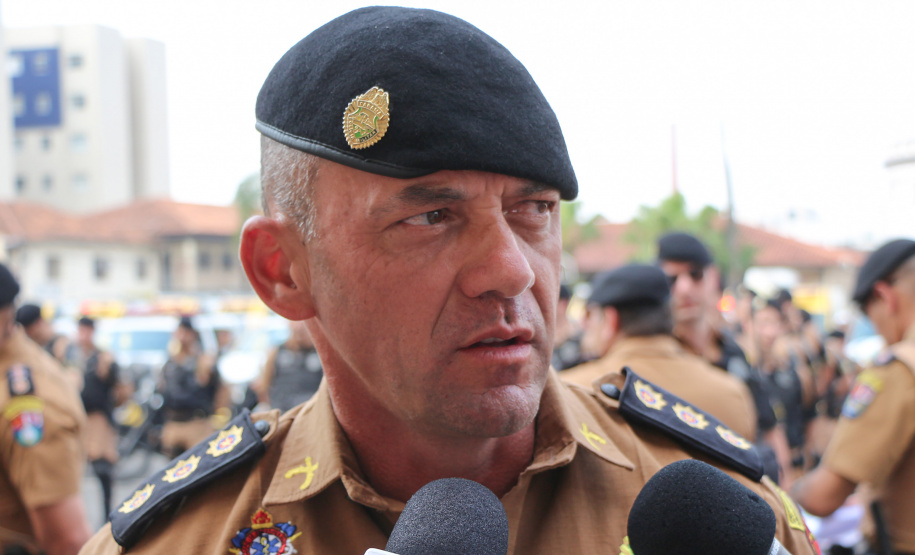 Curitiba, 12 de Setembro de 2019. Operação Todos por Um. Foto: entrevista Cel Hudson Comandante do 1º CRPM.