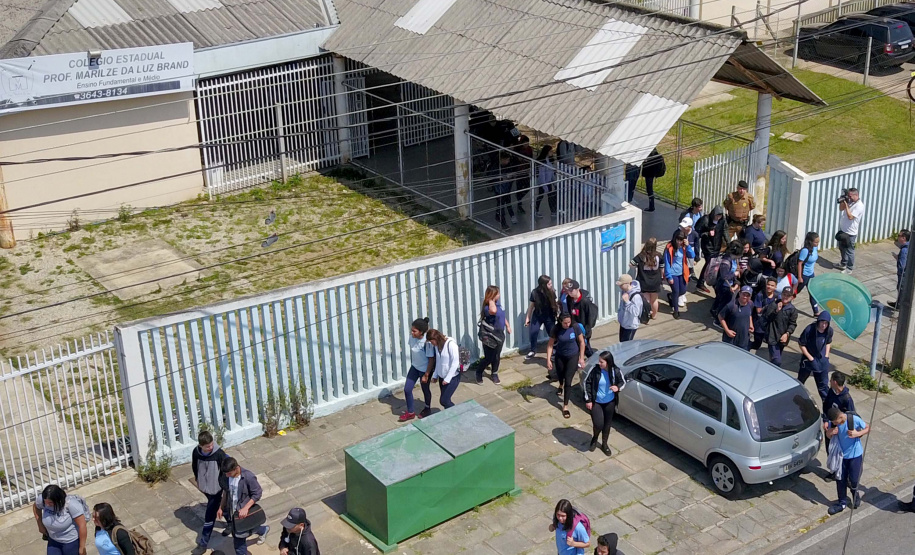 Programa Escola Segura. Colégio Estadual Professora Marlize da Luz Brand. Araucária,16/09/2019. Foto: José Fernando Ogura/AEN