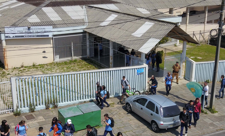Programa Escola Segura. Colégio Estadual Professora Marlize da Luz Brand. Araucária,16/09/2019. Foto: José Fernando Ogura/AEN