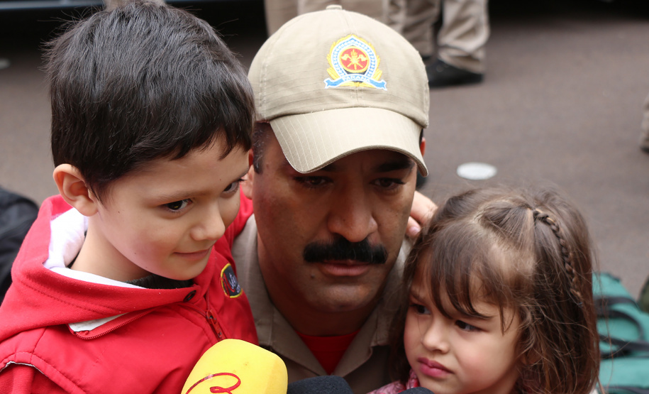 Curitiba, 22 de setembro de 2019. Chegada dos Bombeiros da Amazonia. Foto: entrevista Sd William.