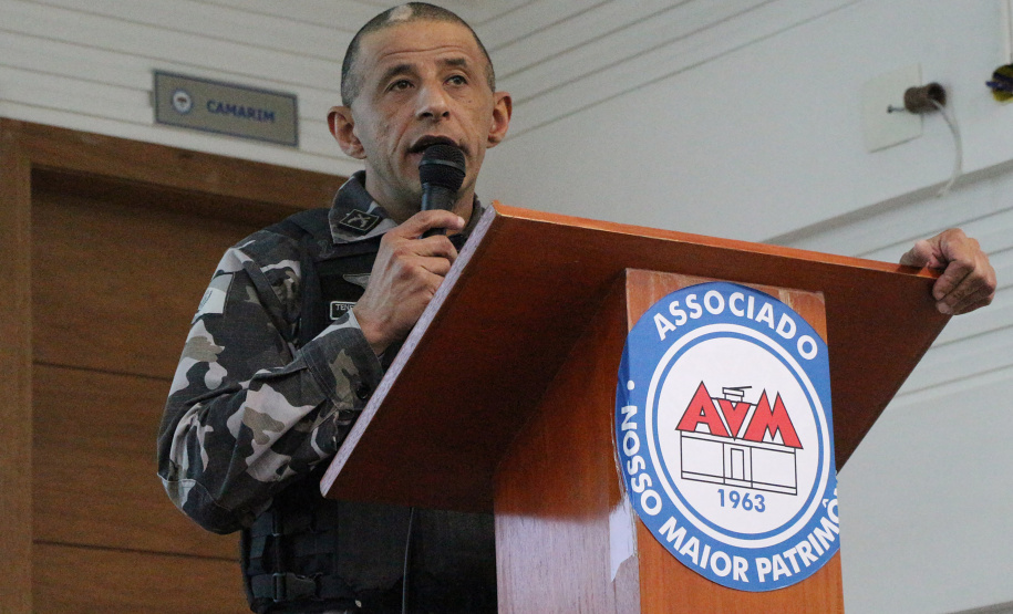 Curitiba, 23 de setembro de 2019. Aula inaugural Curso de Operações taticas Verticais. Foto: discurso Ten Cel Barros.
