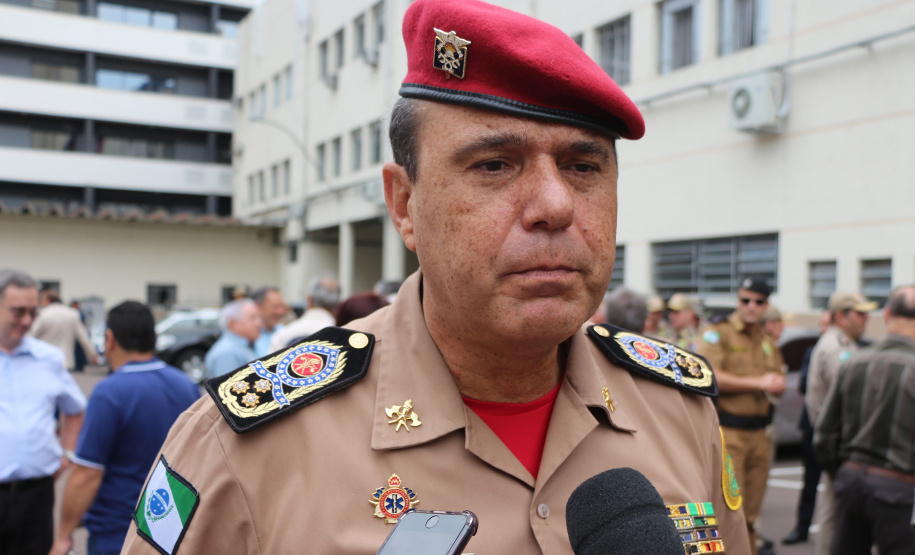 03-10-2019 Inauguração Centro Historico Corpo de Bombeiros.. Curitiba, 03 de Outubro de 2019. Inauguração Centro Historico Corpo de Bombeiros. Foto: entrevista Cel Prestes Comandante do Corpo de Bombeiros.