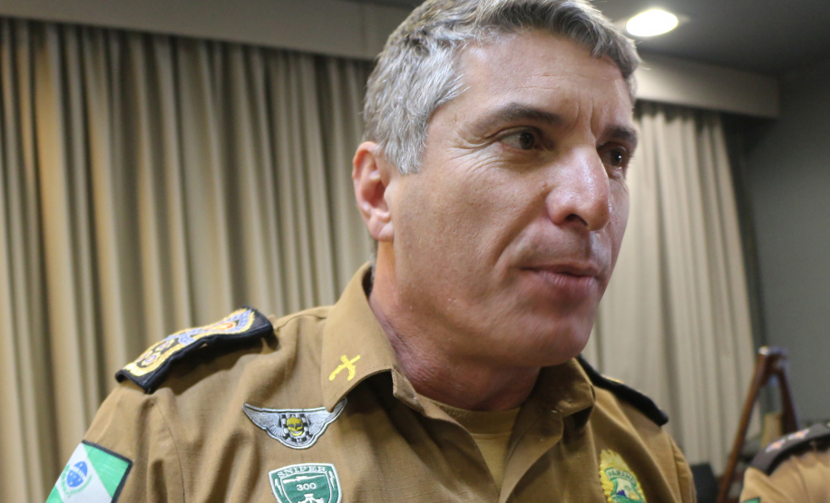 Curitiba, 03 de Outubro de 2019. Passagem de Comando DDTQ. Foto: entrevista Cel Pericles de Matos Comandante Geral da Policia Militar do Estado do Parana.