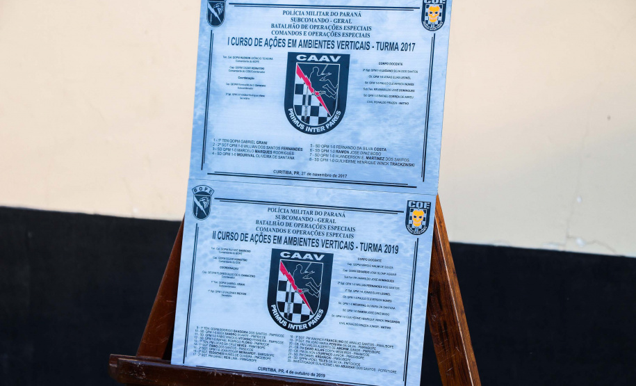 Curitiba, 04 de outubro de 2019. II Curso de Ações em Ambientes Verticais.