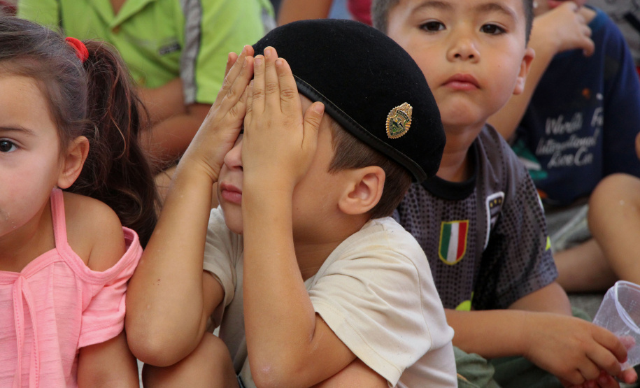 Curitiba, 10 de outubro de 2019. PMPR participa do Dia das Crianças do CMEI Profª Teruko Beltrã.