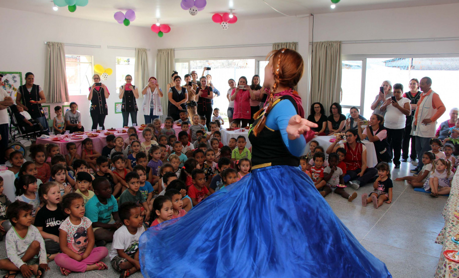 Curitiba, 10 de outubro de 2019. PMPR participa do Dia das Crianças do CMEI Profª Teruko Beltrã.