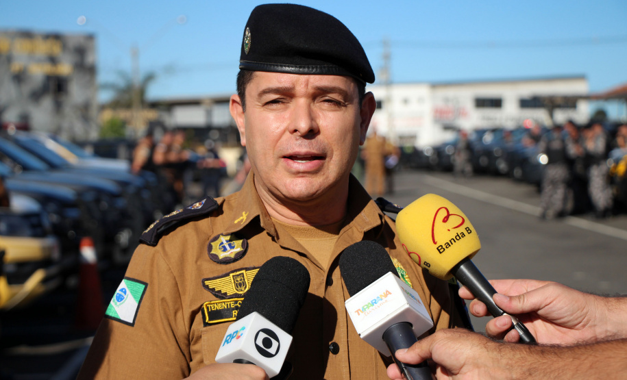 São José dos Pinhais, 10 de outubro de 2019.  Operação Frente Brasil. Foto: Ten-Cel. QOPM Renato de Oliviera Ribas Filho, Comandante do 17º BPM.