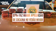 BPRv faz maior apreensão de cocaína do Verão Maior