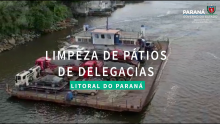 Retirada de veículos de pátios de delegacias do litoral