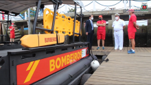 Corpo de Bombeiros recebe lancha e viatura para atuação no litoral do PR