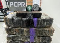  PCPR apreende 121 quilos de maconha e prende casal por tráfico de drogas em Mariópolis