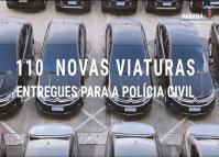 Governo do Paraná entrega 110 novas viaturas para a Polícia Civil