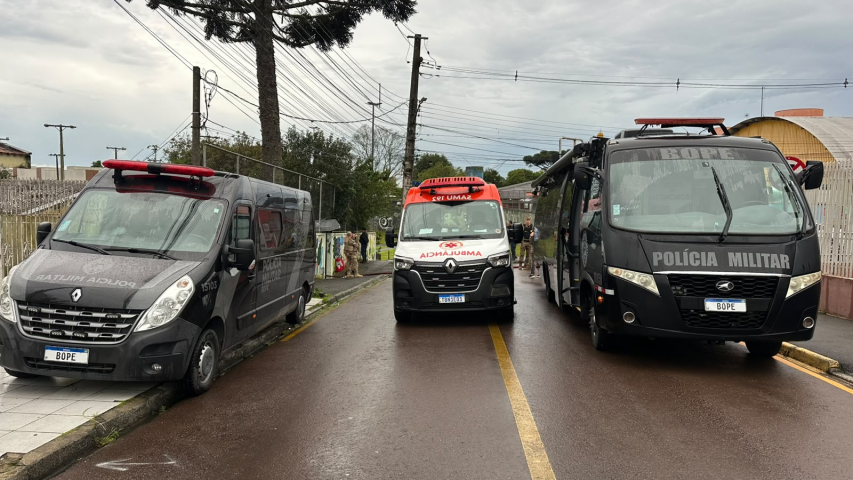 Após intervenção do BOPE, PMPR resgata 13 crianças mantidas reféns em CMEI de Curitiba