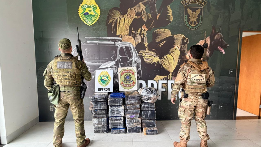 PMPR e PF prendem homem e apreendem 320 quilos de maconha em Assis Chateaubriand